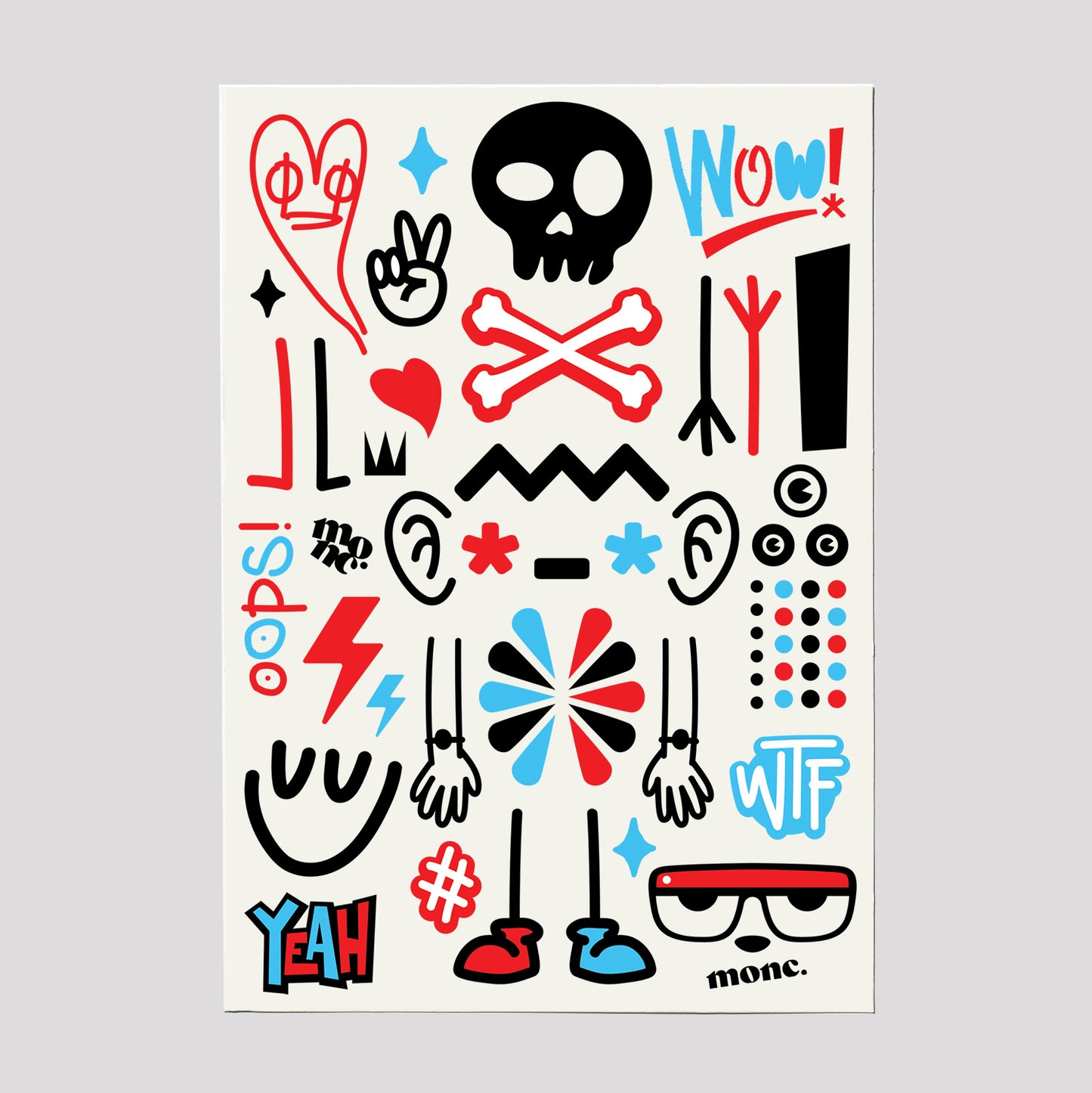 hanukkiah with tattoo sheet