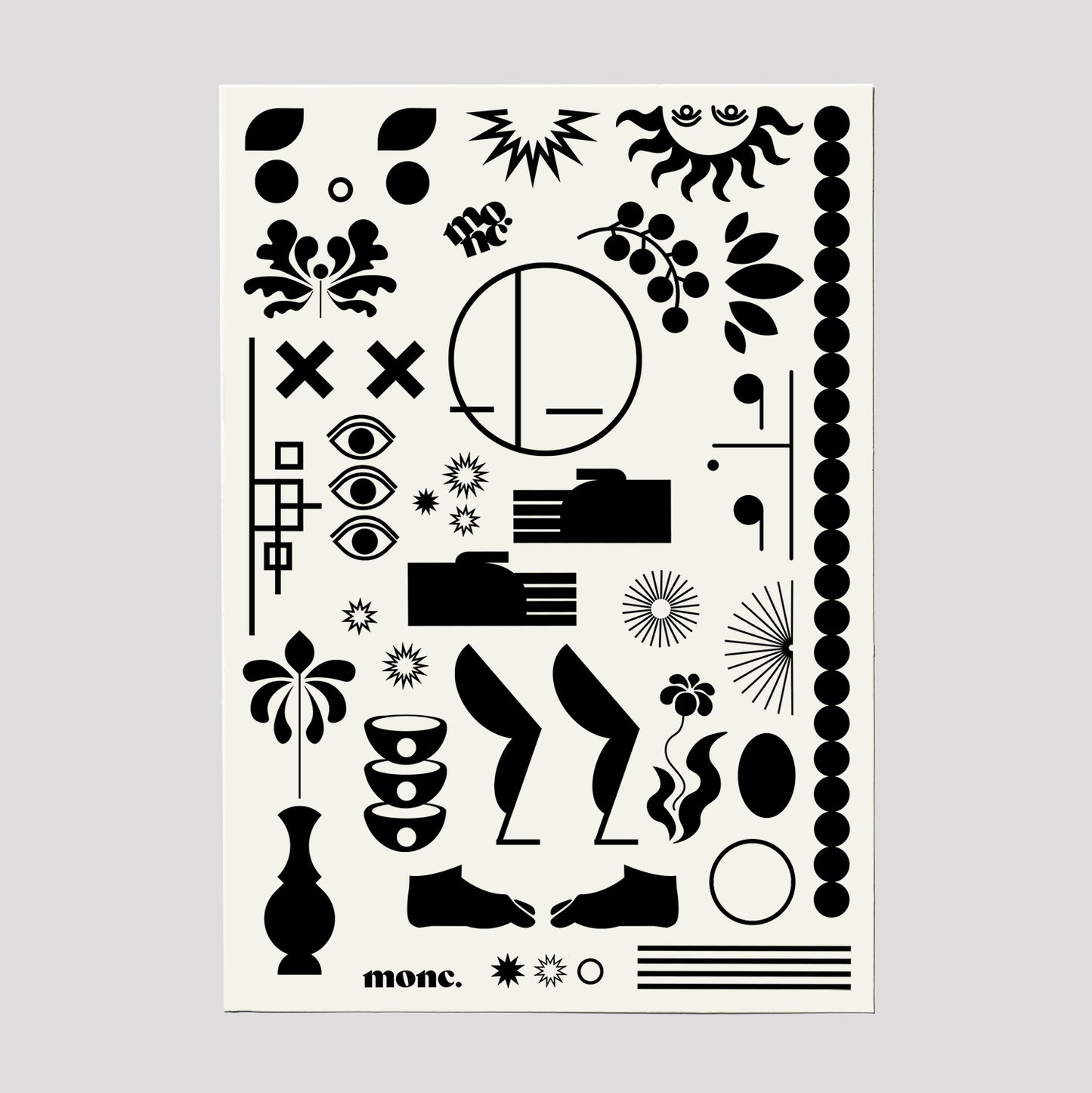 hanukkiah with tattoo sheet