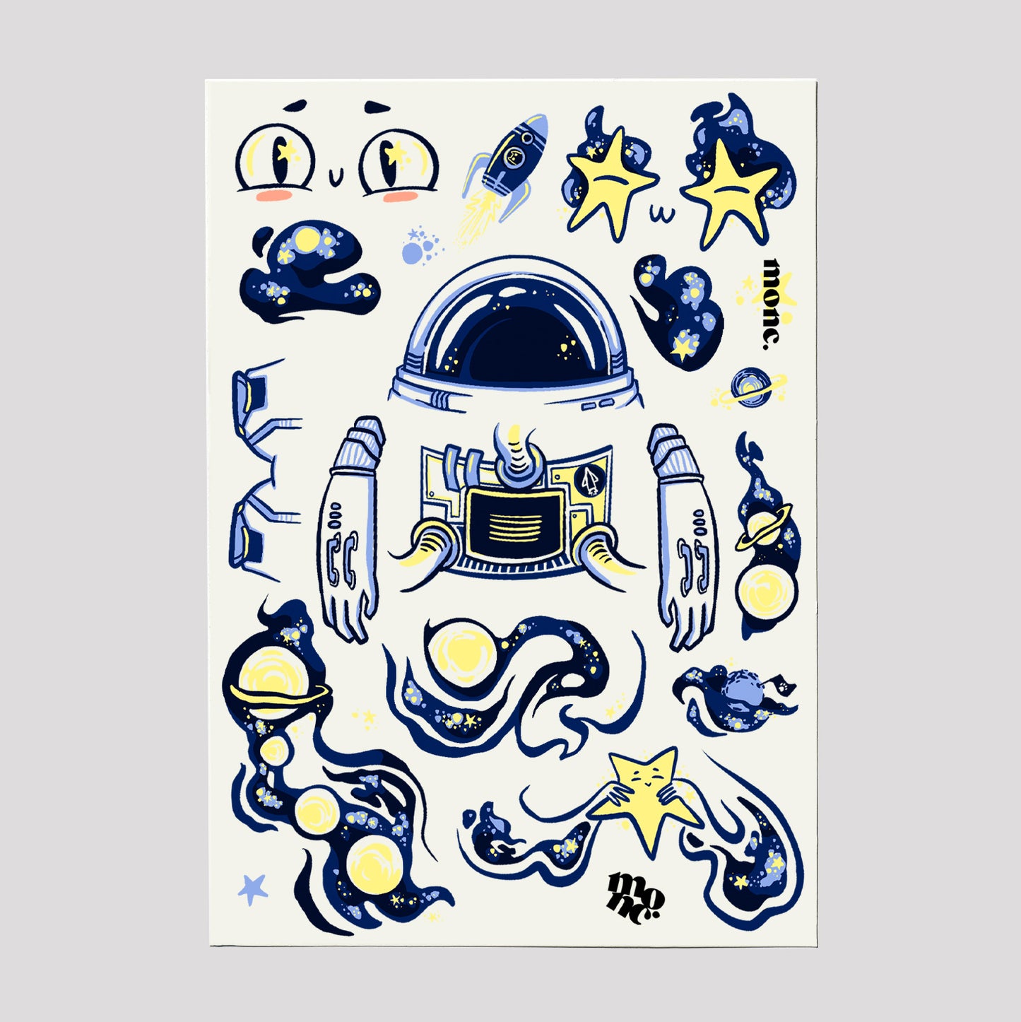 hanukkiah with tattoo sheet