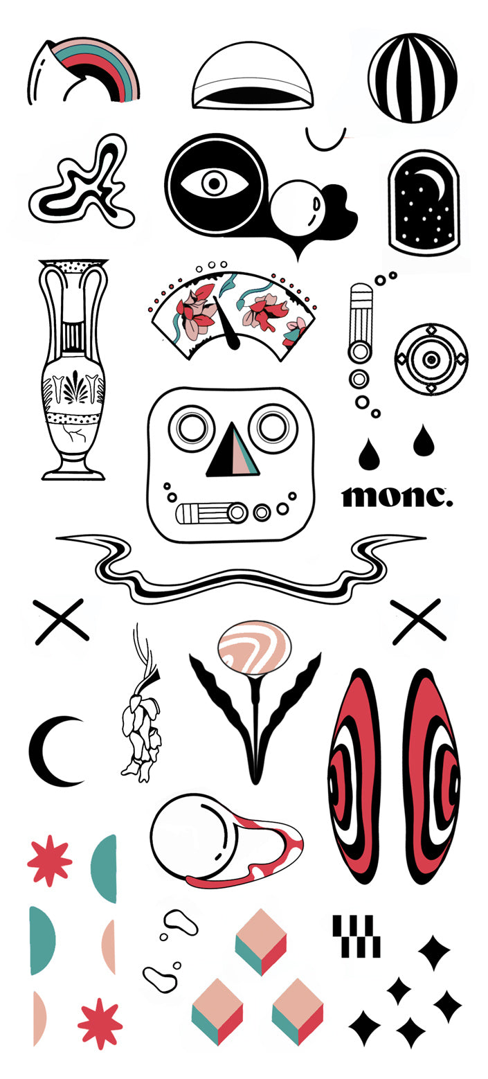 חנוכיה מגניבה מקורית ומיוחדת לעיצוב אישי עם קעקועים | עיצוב ישראלי יוקרתי