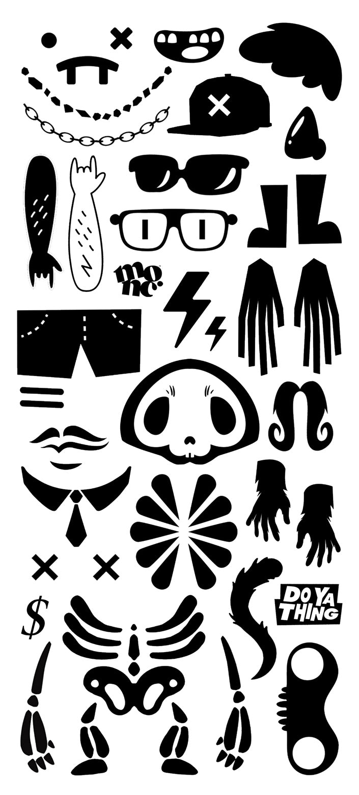 חנוכיה מגניבה מקורית ומיוחדת לעיצוב אישי עם קעקועים | עיצוב ישראלי יוקרתי